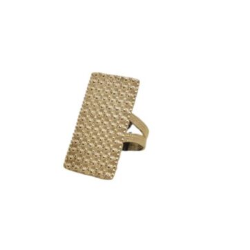 Anello Sardo Argento "Linea Nido D'Ape" (1)